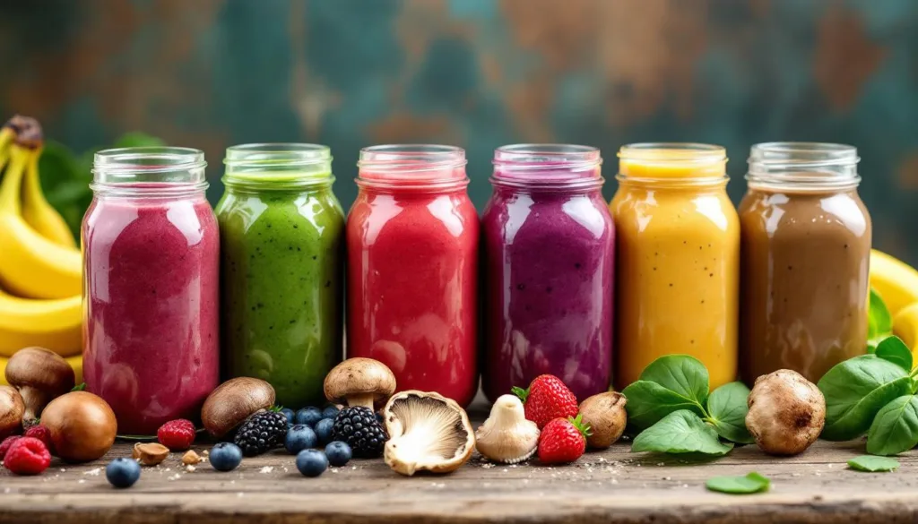 entdecke acht kreative wege, funktionale pilze in deine smoothies einzubauen, ganz ohne den erdigen geschmack – für mehr gesundheit und genuss in deinem alltag.