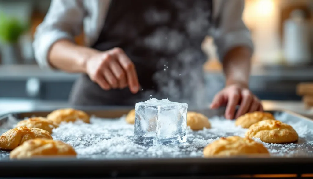 entdecken sie einen genialen backtrick: ohne backpapier und wasser gelingt das backen mit einem einfachen eiswürfel viel besser!
