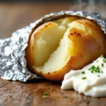 entdecke, warum ofenkartoffeln in alufolie mit cremigem kräuterquark nicht nur schneller garen, sondern auch besonders lecker und aromatisch schmecken.