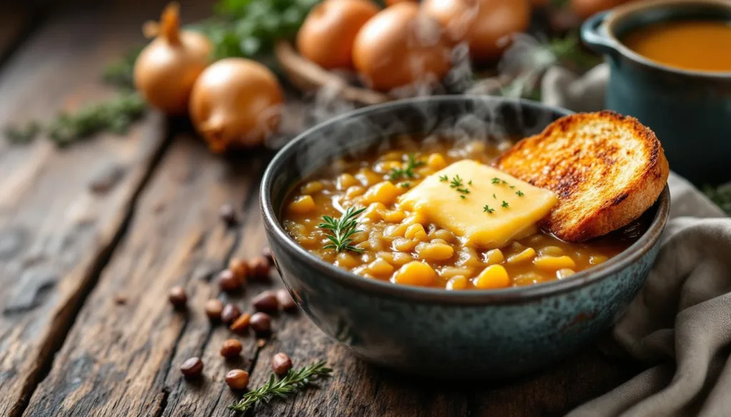 entdecke, warum zwiebelsuppe nach dem kochen ein wahres kraftpaket für deinen körper ist und wie sie dein immunsystem stärken kann.